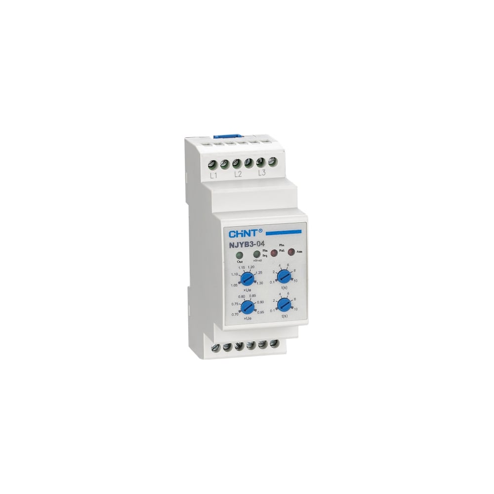 Реле контроля фаз CHINT NJYB3-8P (+PTC) AC380В (R) 697041
