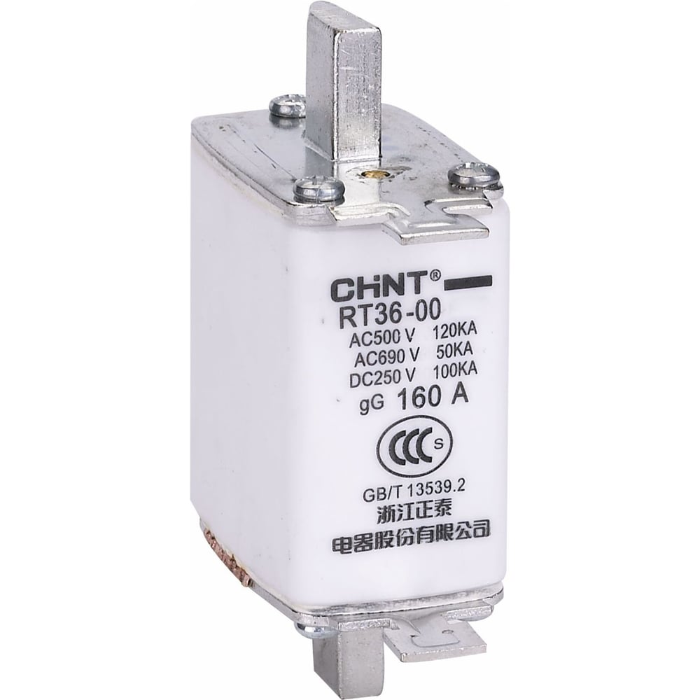 Плавкая вставка предохранителя CHINT RT36-1-250, габарит 1, 80А (R) (уп. 3 шт.) 521519