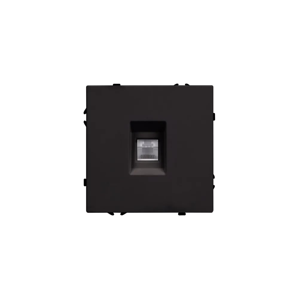 Розетка компьютерная Arlight ARL NOBE софт-тач черный оникс SCT-MPC1-SFPL-BK 1шт 054305(1)