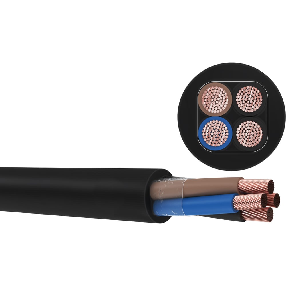 Изображение товара Кабель силовой АО Сибкабель КГ-ХЛ 4х1,5-220/380В-3 (ГОСТ 24334-2020)(бухта 50 м) 100000887870-50 Изображение товара Кабель силовой АО Сибкабель КГ-ХЛ 4х1,5-220/380В-3 (ГОСТ 24334-2020)(бухта 50 м) 100000887870-50