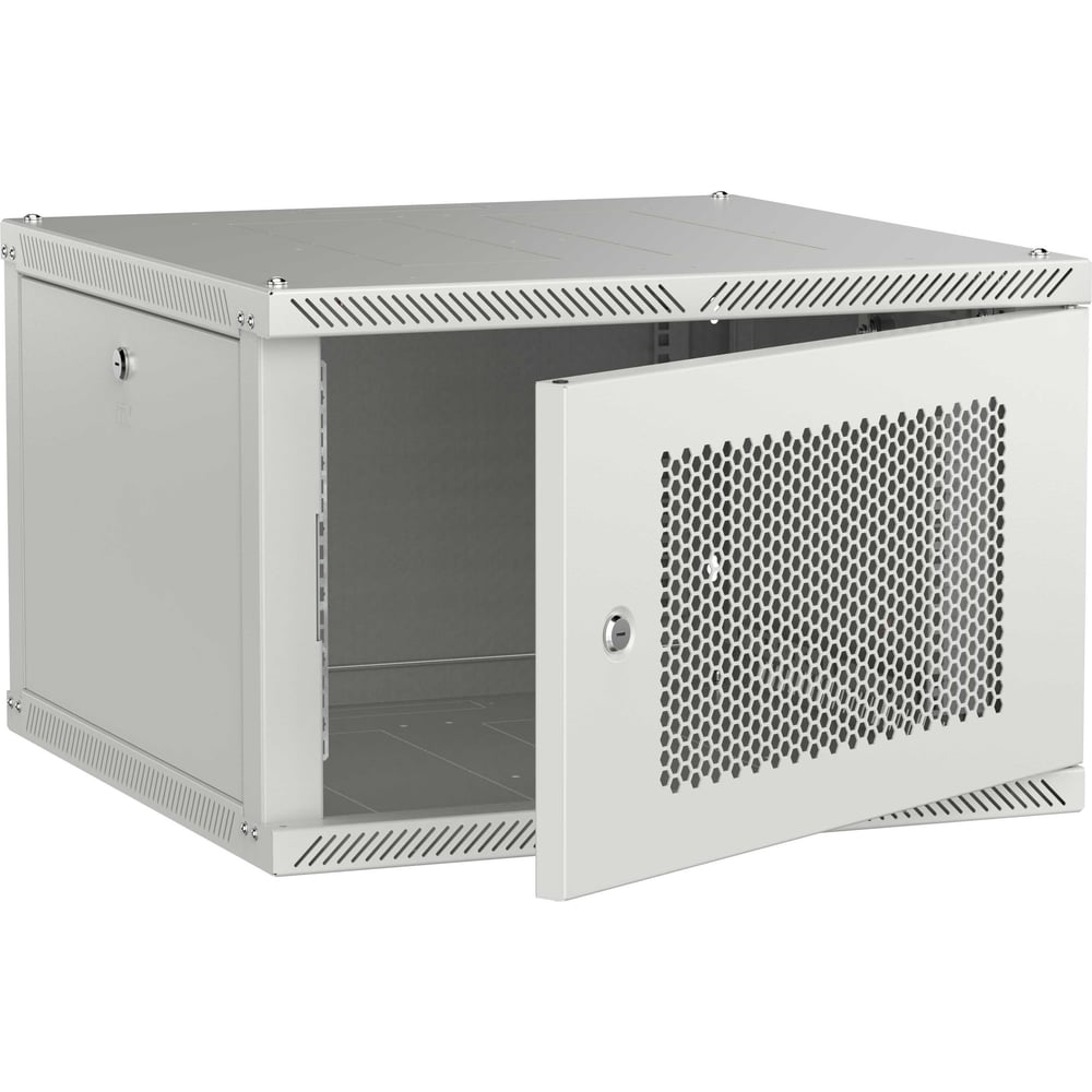 Шкаф настенный ITK LINEA W 6U 600х600мм дверь перфорированная серый 2.0 LWR3-06U66-PF-2