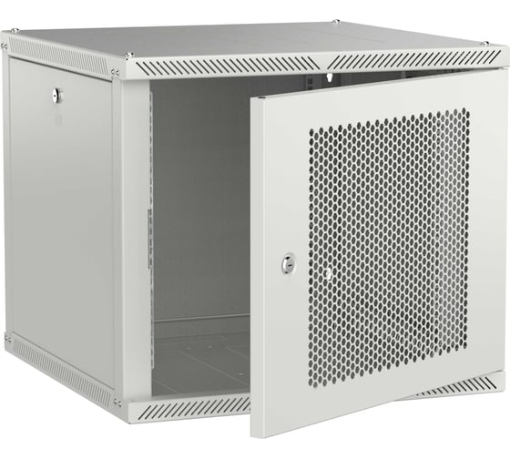 Изображение товара Шкаф настенный ITK LINEA W 9U 600х600мм дверь перфорированная серый 2.0 LWR3-09U66-PF-2