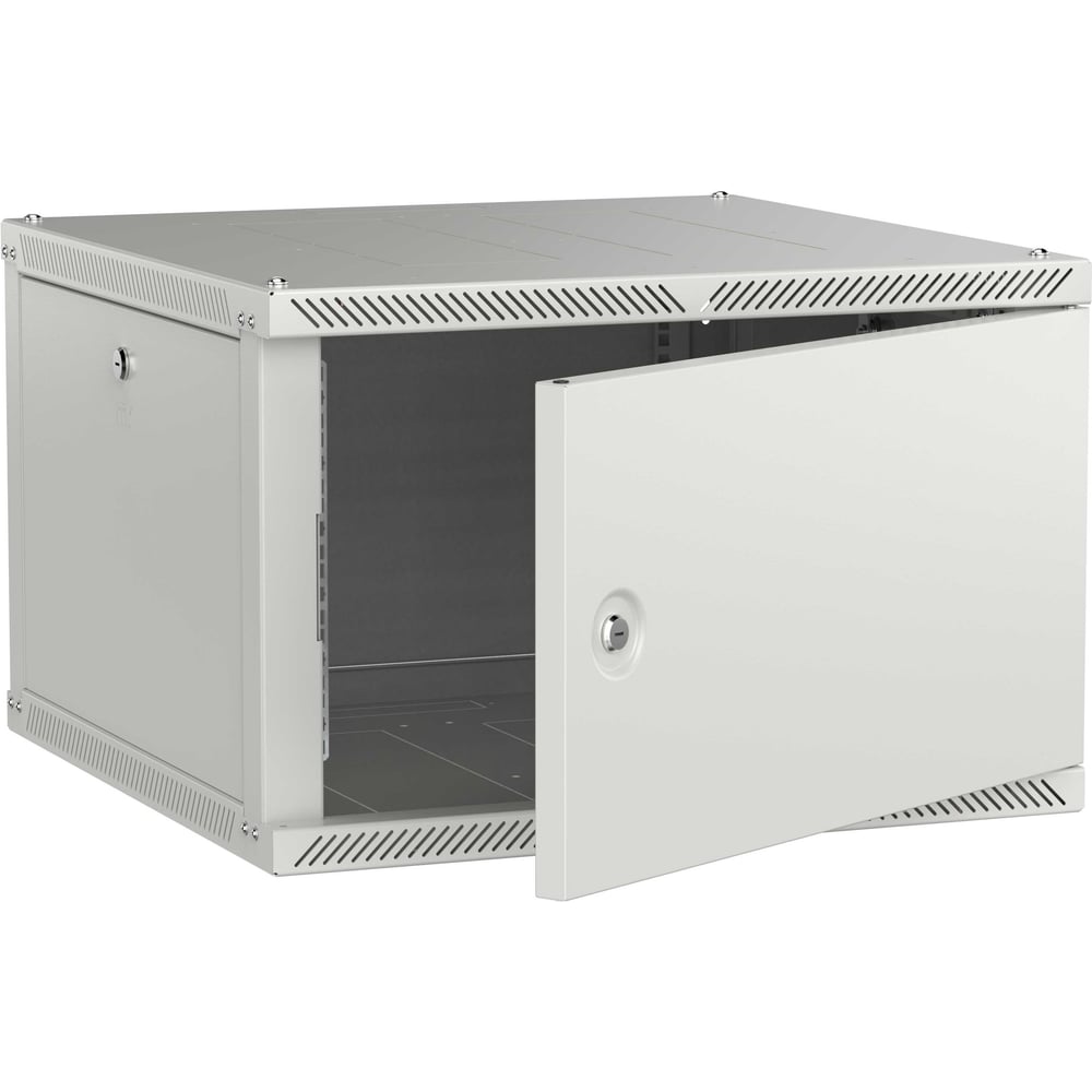 Шкаф настенный ITK LINEA W 6U 600х600мм дверь металл серый 2.0 LWR3-06U66-MF-2