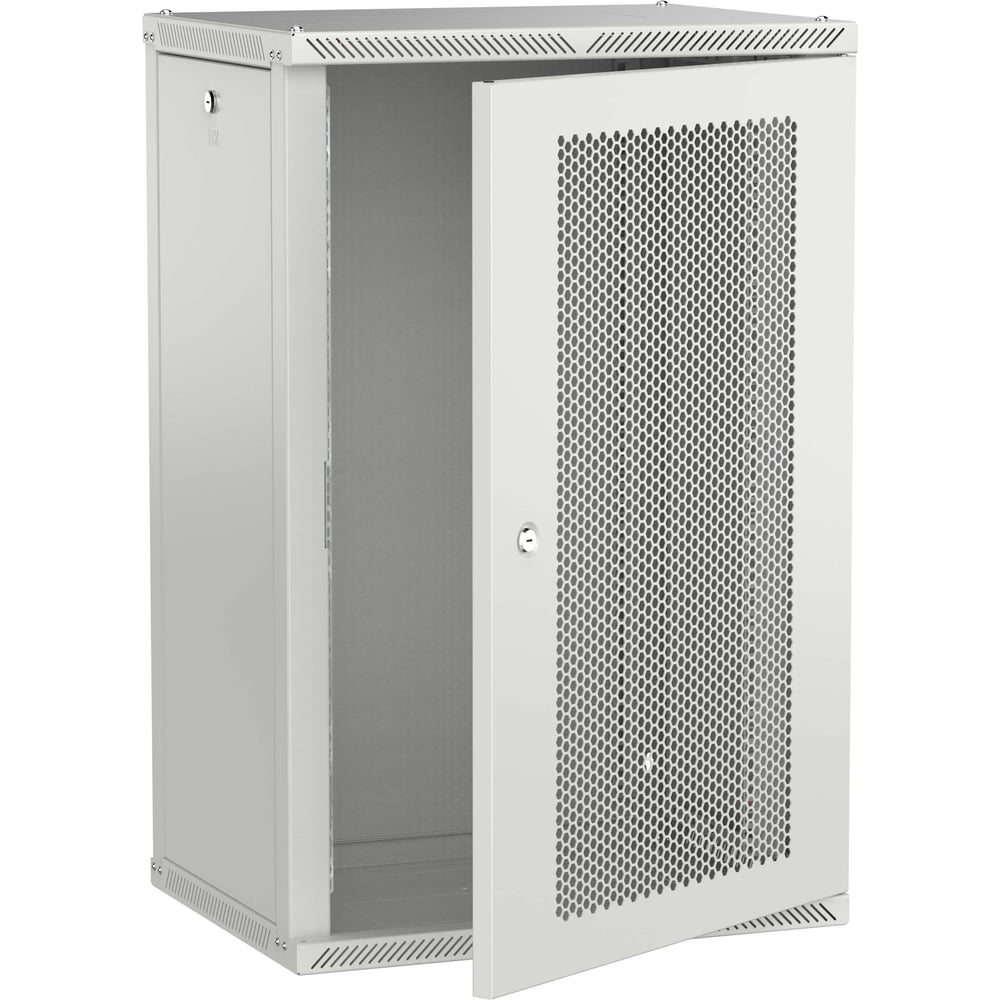 Шкаф настенный ITK LINEA W 18U 600х450мм дверь перфорированная серый 2.0 LWR3-18U64-PF-2