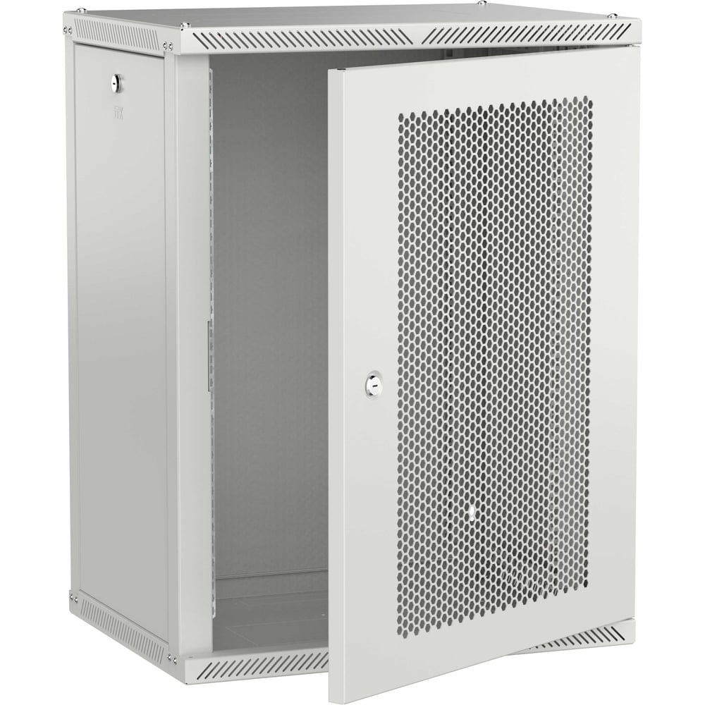 Шкаф настенный ITK LINEA W 15U 600х450мм дверь перфорированная серый 2.0 LWR3-15U64-PF-2