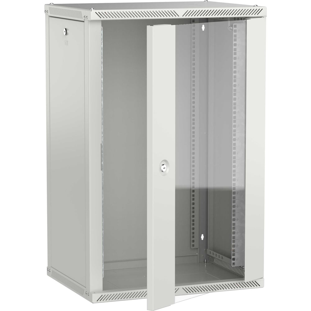 Шкаф настенный ITK LINEA W 18U 600х450мм дверь стекло серый 2.0 LWR3-18U64-GF-2