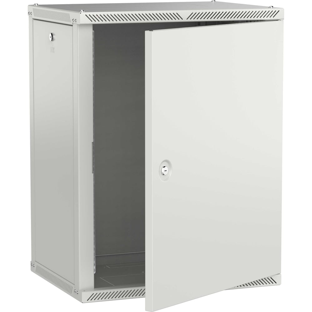 Шкаф настенный ITK LINEA W 15U 600х450мм дверь металл серый 2.0 LWR3-15U64-MF-2