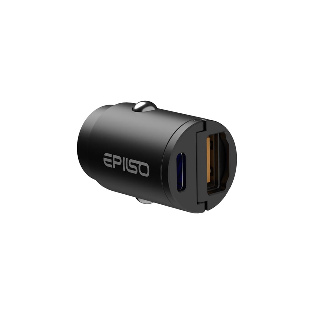 Изображение товара Автомобильное зарядное устройство Epilso EPD-CA110 65W с USB-A и USB Type-C Изображение товара Автомобильное зарядное устройство Epilso EPD-CA110 65W с USB-A и USB Type-C