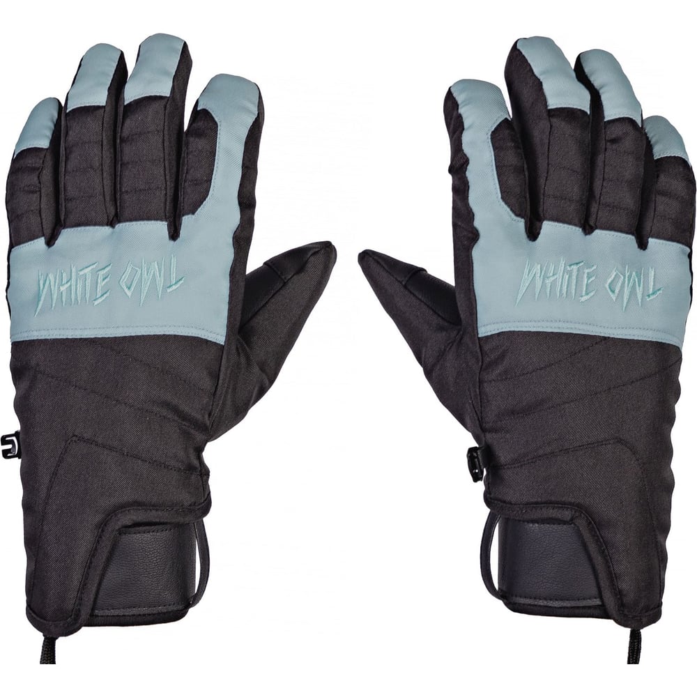 Перчатки зимние White Owl Pro gloves WMNS, размер L, черный c голубым W113436