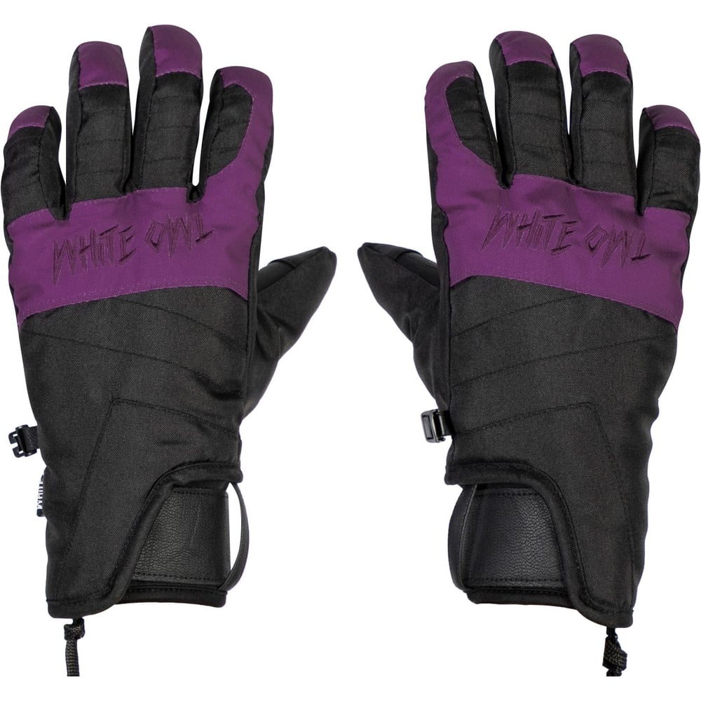 Перчатки зимние White Owl Pro gloves WMNS, размер S, черный c пурпурным W113431