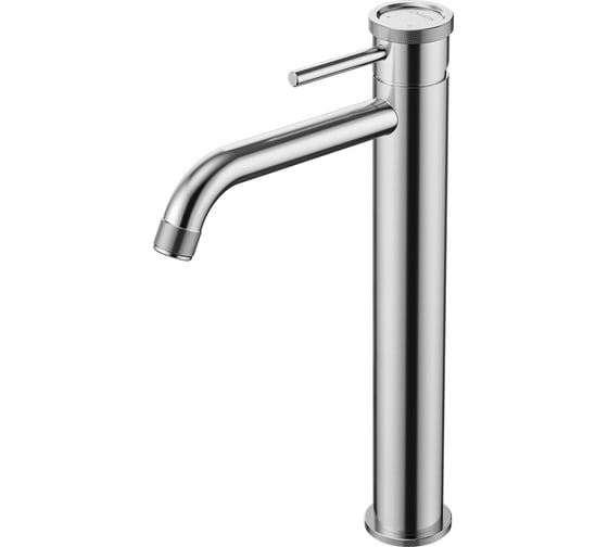 Изображение товара Смеситель для умывальника LEMARK ZENITH высокий, нержавеющая сталь LMF-1615S-SSN