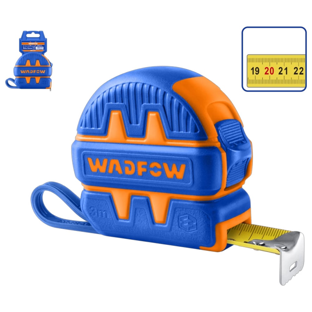 Рулетка WadFow 5м х 19мм WMT1221