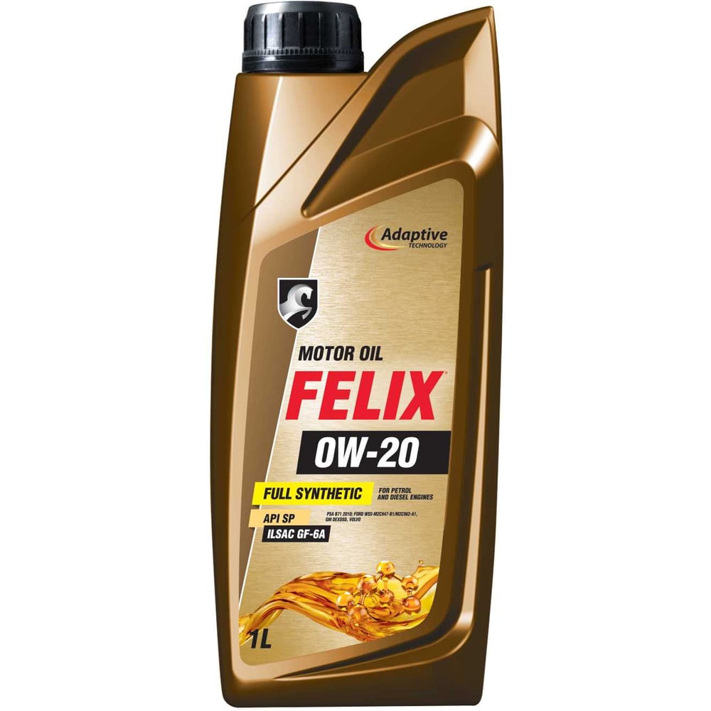 Изображение товара Масло FELIX 0W-20 API SP синтетическое для легковых автомобилей Изображение товара Масло FELIX 0W-20 API SP синтетическое для легковых автомобилей