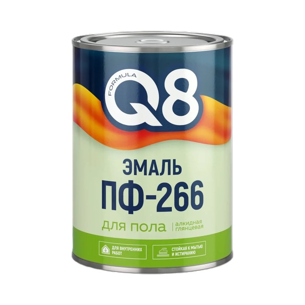 Изображение товара Эмаль алкидная Formula Q8 ПФ-266 для пола глянцевая 2,6 кг Изображение товара Эмаль алкидная Formula Q8 ПФ-266 для пола глянцевая 2,6 кг