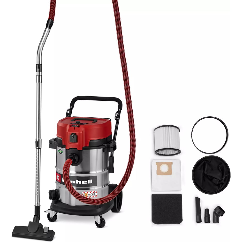 Пылесос Einhell строительный TE-VC 5090 SACL, 1300вт, 230мбар, 50л, розетка, очистка фильтра 2347450