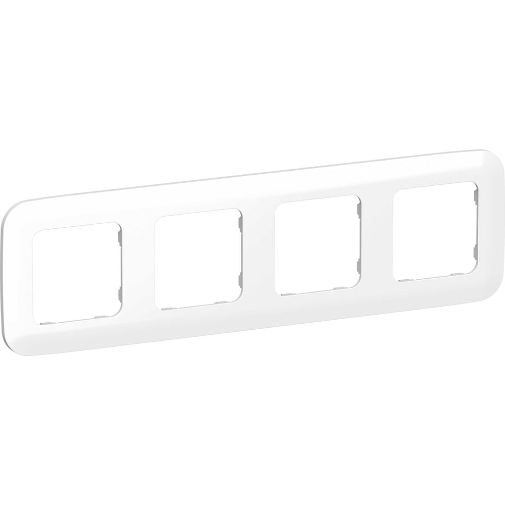 Рамка IEK FLITE 4-местная РУ-4-А-ФлБ белый FI-M42-31-20-K01