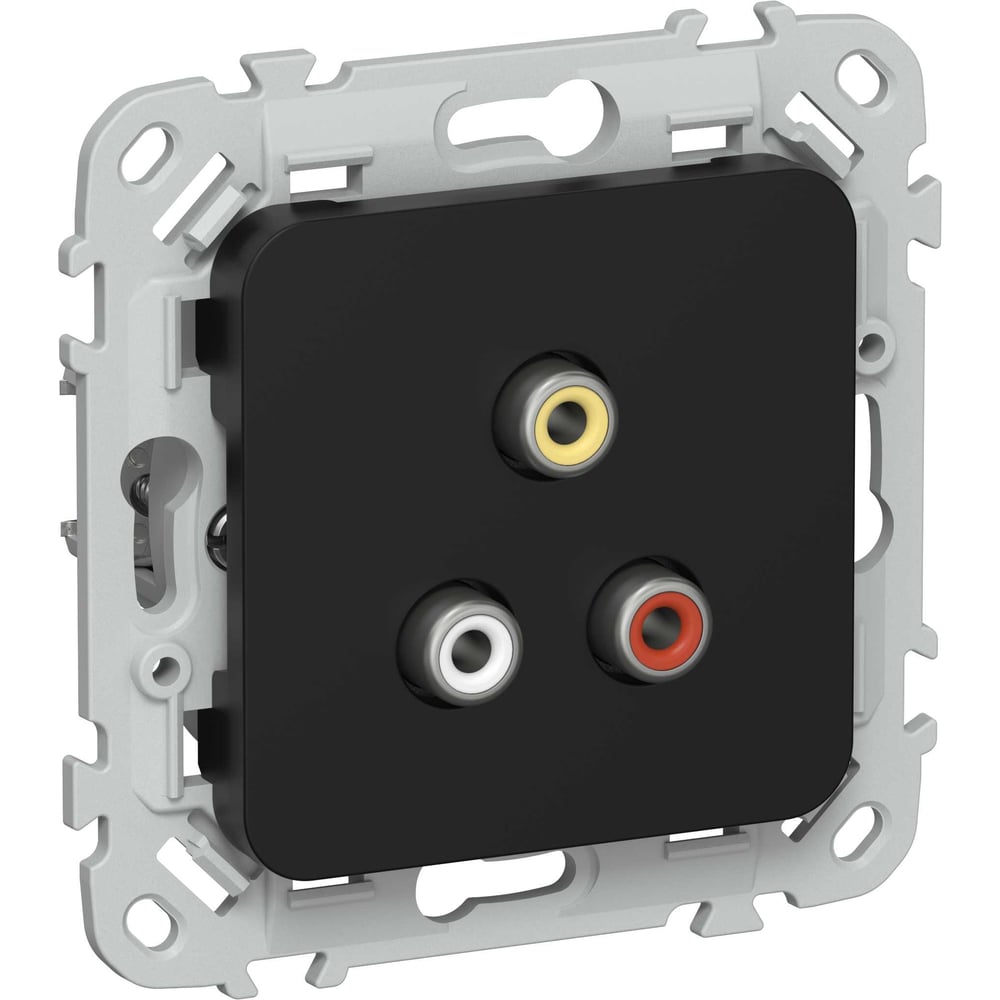 Розетка RCA IEK FLITE РАрса-ФлЧ черный FI-R10-K02