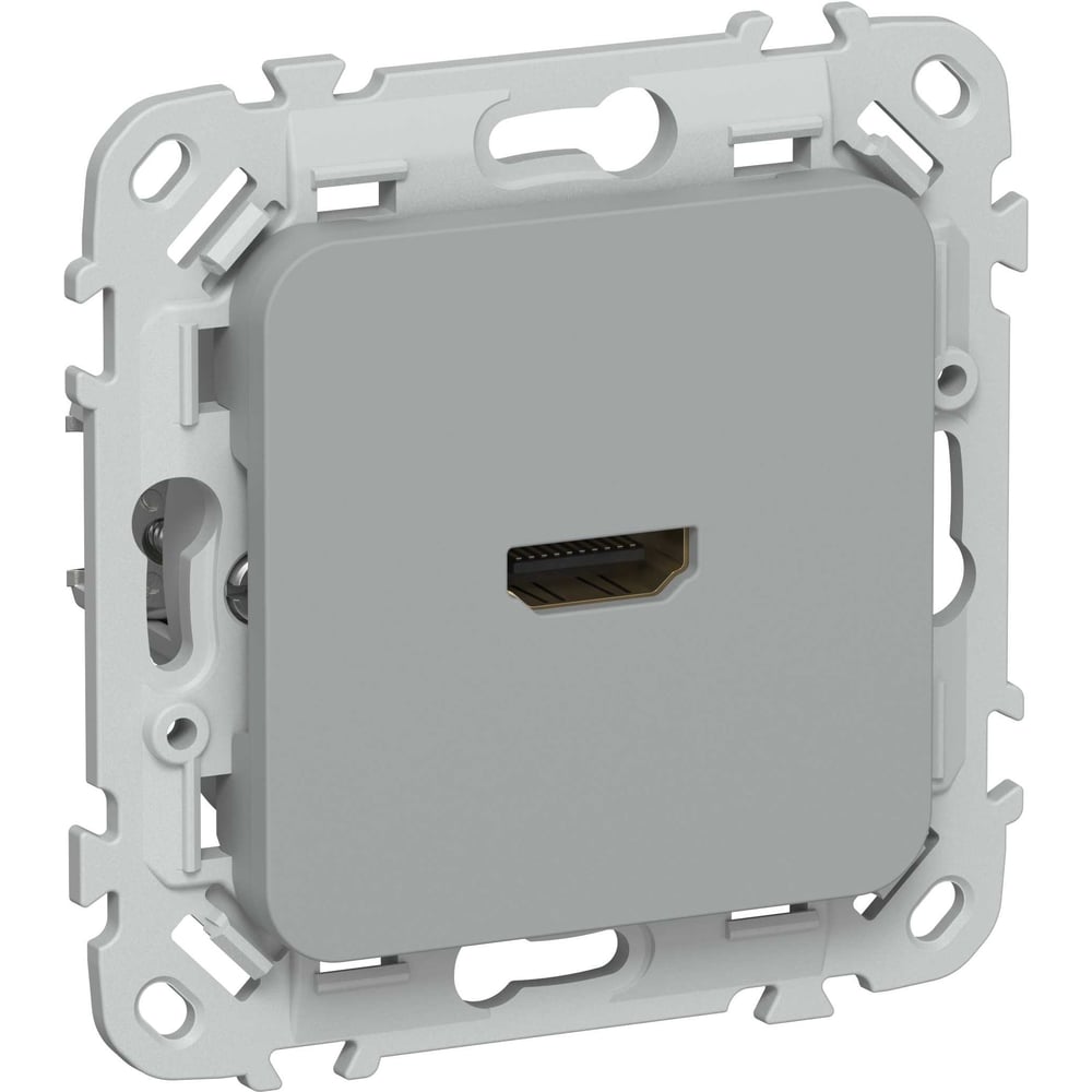 Розетка HDMI IEK FLITE РШДМА-ФлС серый FI-H10-K03
