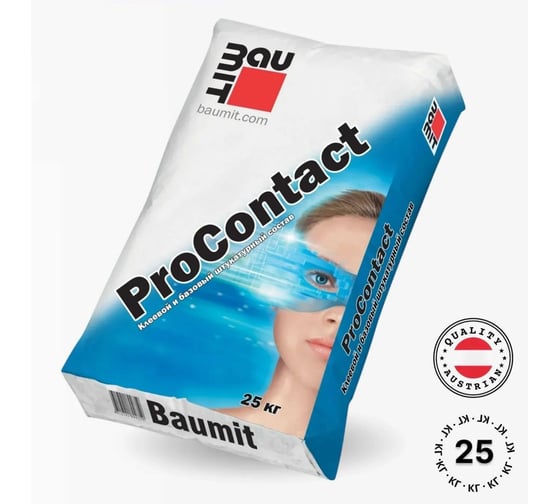 Изображение товара Клеевой и базовый штукатурный состав Baumit ProContact, 25 кг (1006)