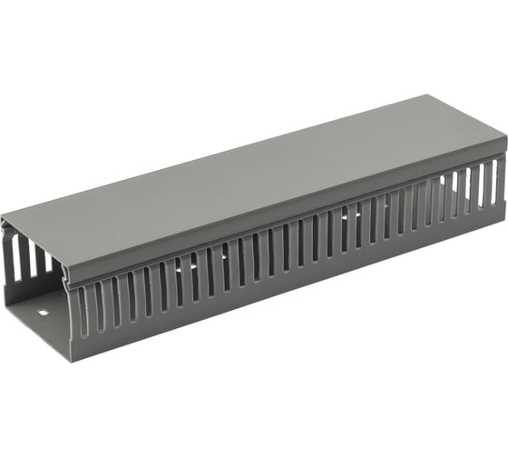 Изображение товара Перфорированный кабель канал ЭРА KK-60-40-PERF 60х40, серый, 2м Б0050776