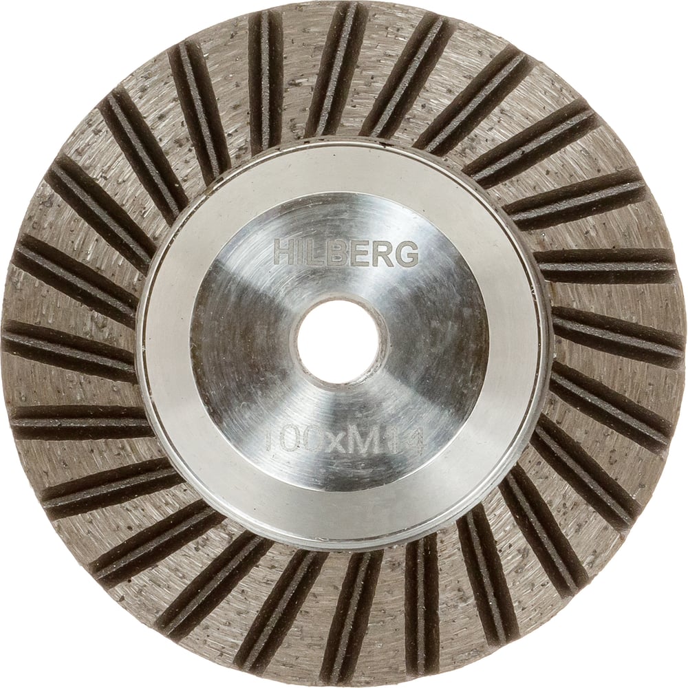 Чашка алмазная HILBERG для плитки и камня 100*M14, №30-40, Hilberg Stone, Aluminium Base, HSC341