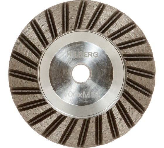 Изображение товара Чашка алмазная HILBERG для плитки и камня 100*M14, №30-40, Hilberg Stone, Aluminium Base, HSC341