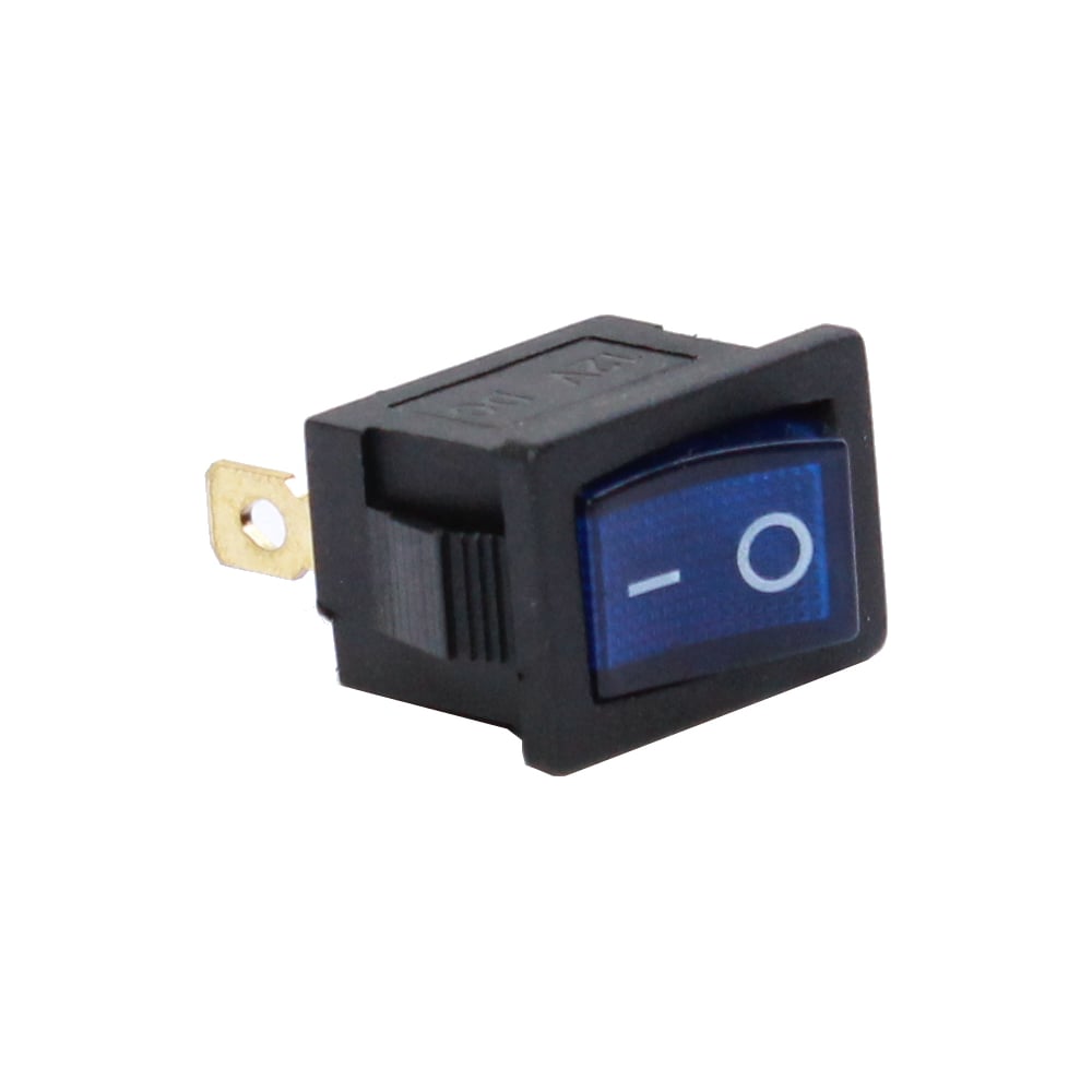 Изображение товара Клавиша Nord-Yada 12V 15А Mini синяя с подсветкой ON-OFF