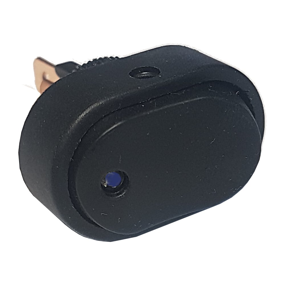 Изображение товара Овальная клавиша Nord-Yada 12V 20А с синей LED подсветкой