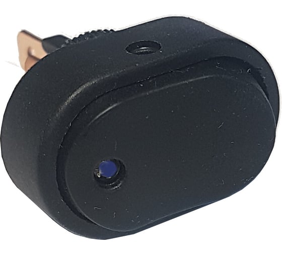 Изображение товара Овальная клавиша Nord-Yada 12V 20А с синей LED подсветкой (3контакта) ON-OFF (2шт в упаковке) 905933