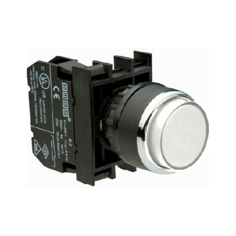 Изображение товара Кнопка Emas выступающая, белая 1НЗ B200HB