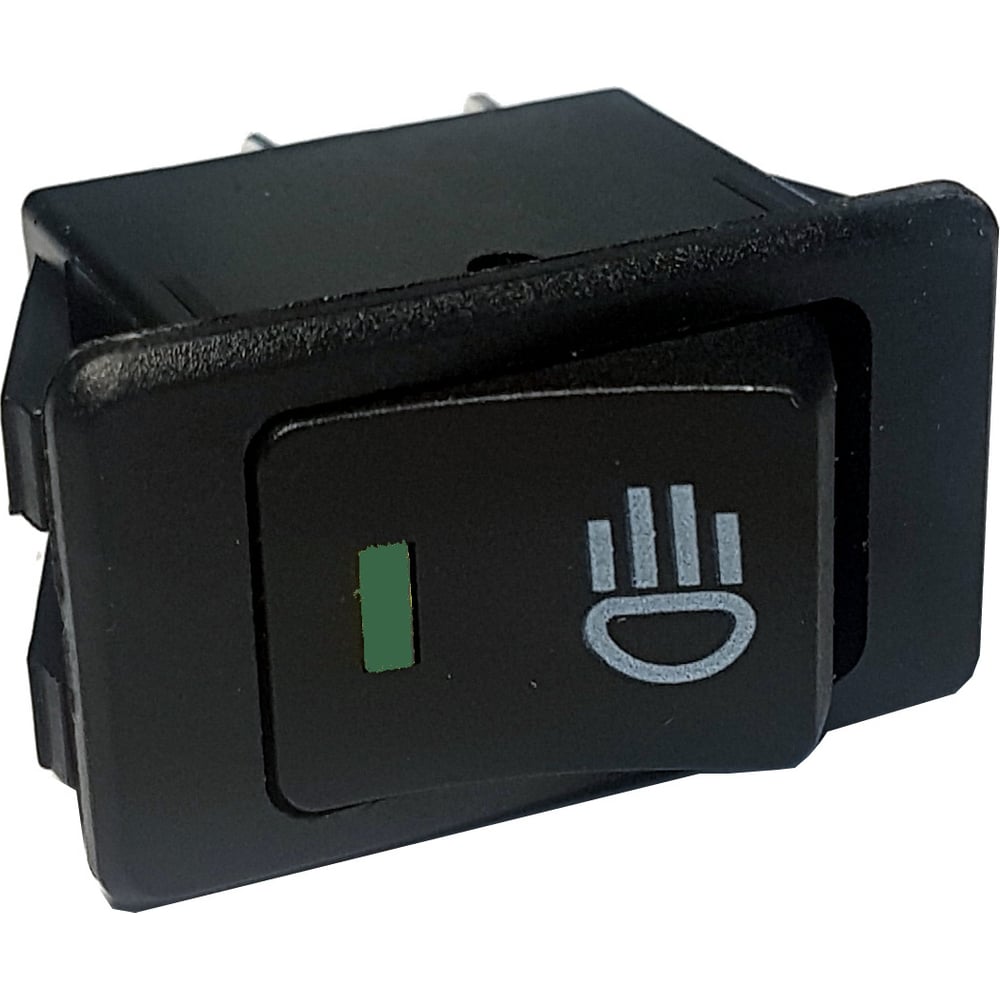 Изображение товара Клавиша переключатель Nord-Yada 12V 35A зеленая с подсветкой 4 контакта