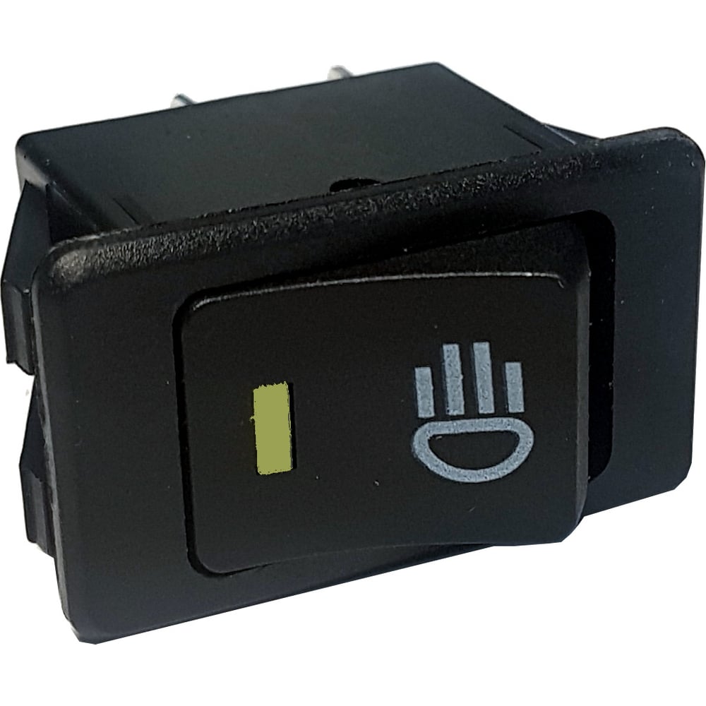 Изображение товара Клавиша Nord-Yada 12V 35А желтая с подсветкой 4 контакта ON-OFF 905935