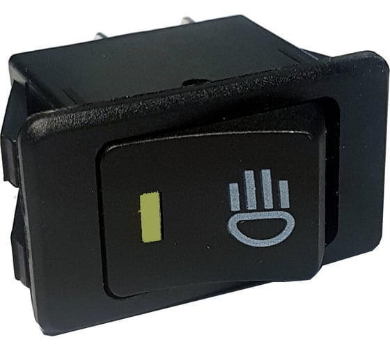 Изображение товара Клавиша Nord-Yada 12V 35А желтая с подсветкой (4контакта) ON-OFF (2шт в упаковке) 905935