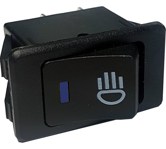 Изображение товара Клавиша Nord-Yada 12V 35А синяя с подсветкой (4контакта) ON-OFF (2шт в упаковке) 905938