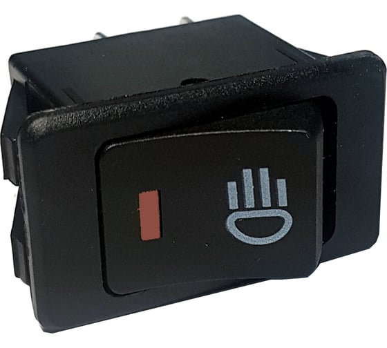 Изображение товара Клавиша Nord-Yada 12V 35А красная с подсветкой (4контакта) ON-OFF (2шт в упаковке) 905937