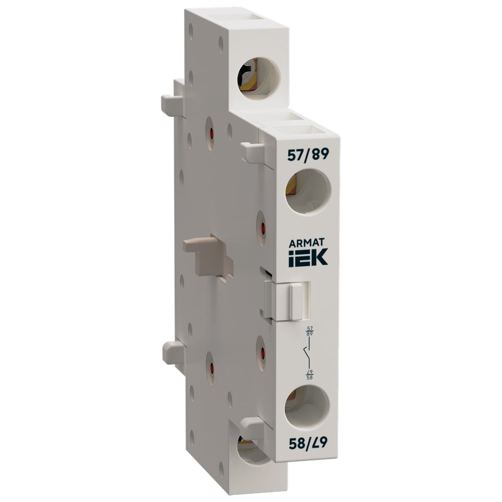 Контакт дополнительный IEK ARMAT для SDM раннее замыкание 1NO 10А AR-SDM-AUX-ACE-10-010