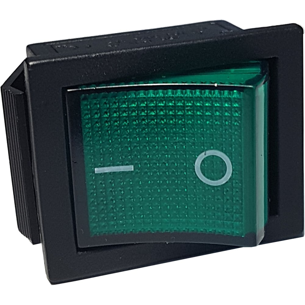 Изображение товара Клавиша Nord-Yada 250V с подсветкой на 15А черно-зеленая