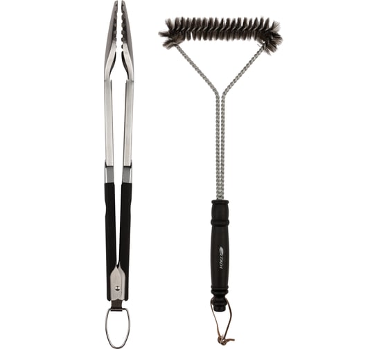 Изображение товара Набор: щипцы и щетка для барбекю и гриля СОКОЛ Комфорт 62-0049