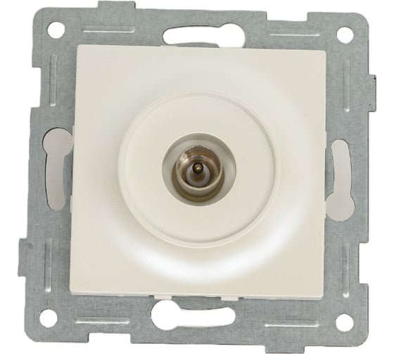 Изображение товара Механизм антенной розетки GUSI ELECTRIC одинарной, СУ, жемчуг С11А1-028