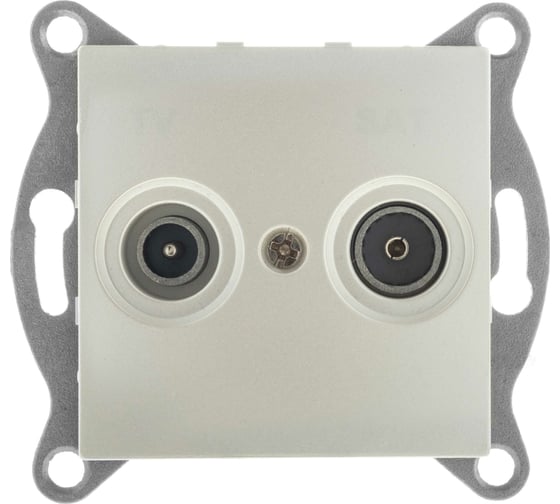 Изображение товара Механизм розетки GUSI ELECTRIC TV+SAT, оконечной, СУ, жемчуг С10TS1-028