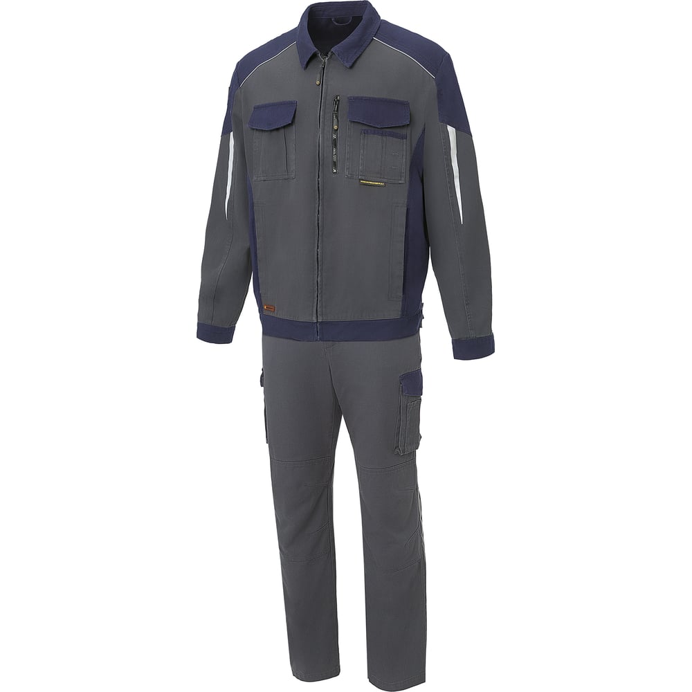 Костюм СОЮЗСПЕЦОДЕЖДА СТАТУС КОТТОН (STATUS COTTON) графит/т.синий р. 48-50 рост 170-176 2000000255521