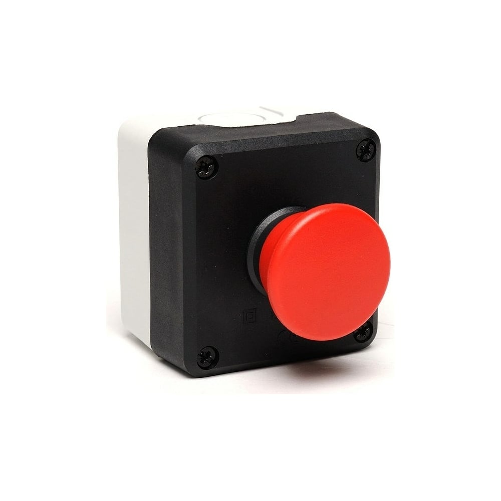 Изображение товара Пост Emas черно-серый с красной кнопкой Грибок без фиксации 1НО+1НЗ P1C304MK