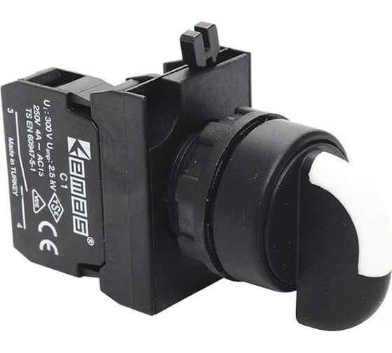 Изображение товара Переключатель Emas 0-1, с фиксацией, 1НО+1НЗ, 250 В AC, 4 А CP102S20