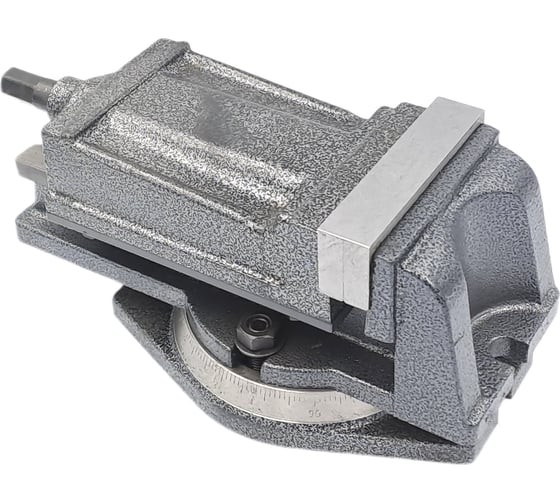 Изображение товара Тиски TORNERI станочные с закрытым винтом поворотные L губок 100 мм 041909