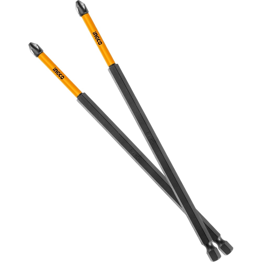 Изображение товара Набор ударных бит INGCO SDBIM11PH2103, 10 шт, PH2, длина 250 мм