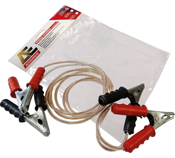 Изображение товара Пусковые провода AUTOEXPRESS 200А, длина 2,2 м АЕ0001