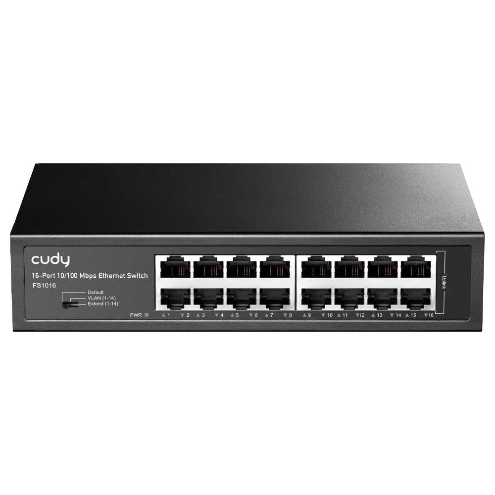 Коммутатор в металлическом корпусе Cudy FS1016 с 16 портами 10/100 Мбит/с 10000152659
