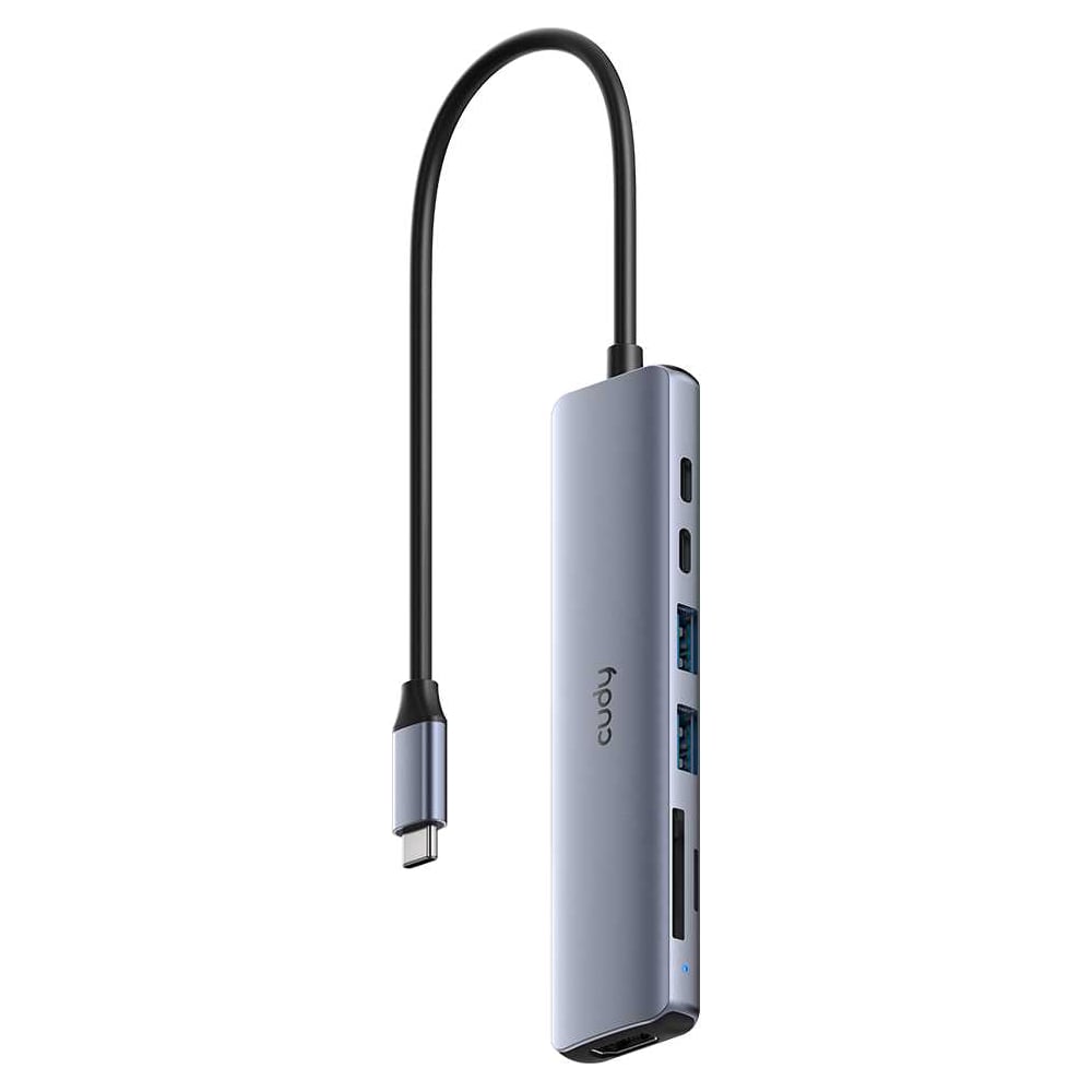 Изображение товара Концентратор USB-C Cudy UH407 7 в 1 с поддержкой HDMI 4K и слотами для карт памяти SD и TF 10000152368 Изображение товара Концентратор USB-C Cudy UH407 7 в 1 с поддержкой HDMI 4K и слотами для карт памяти SD и TF 10000152368