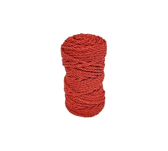 Изображение товара Декоративная полиэфирная крученая веревка truEnergy 3 мм красная 30 м 12990
