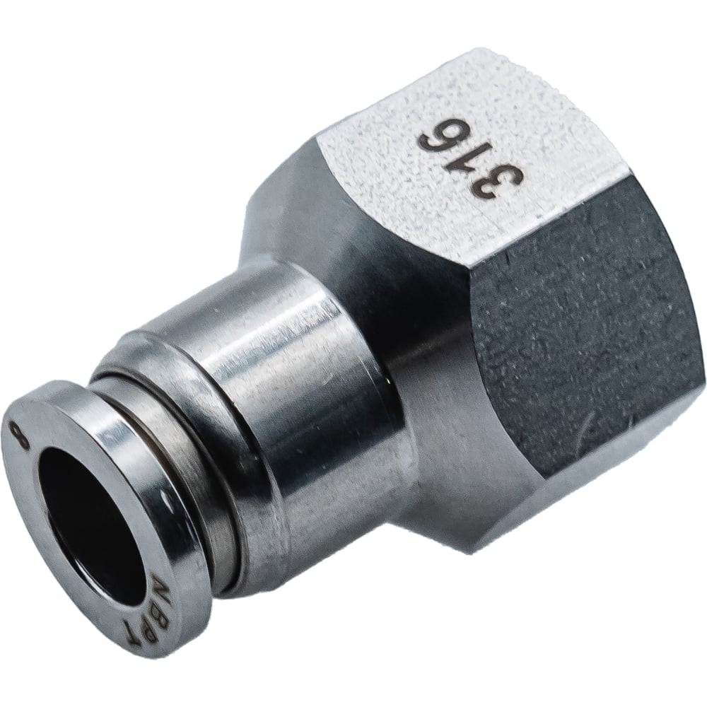 Фитинг прямой с внут. резьбой NBPT SSF 06-1/2 (04) (нерж. 316) Набор арт. 86024